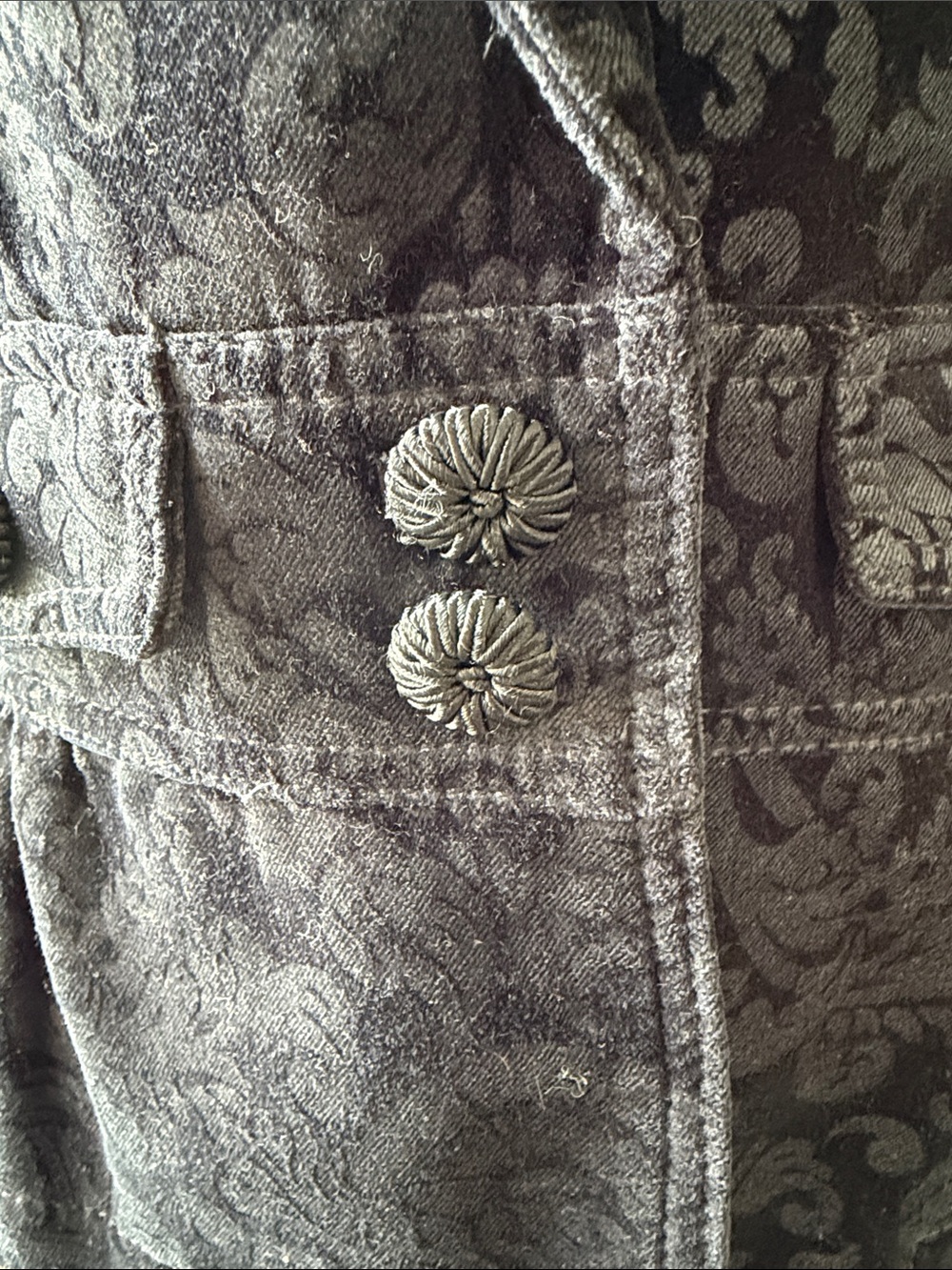 Ann Taylor LOFT Floral Velvet Cotton Blazer Coat Women’s Size 10 - Picture 8 of 11